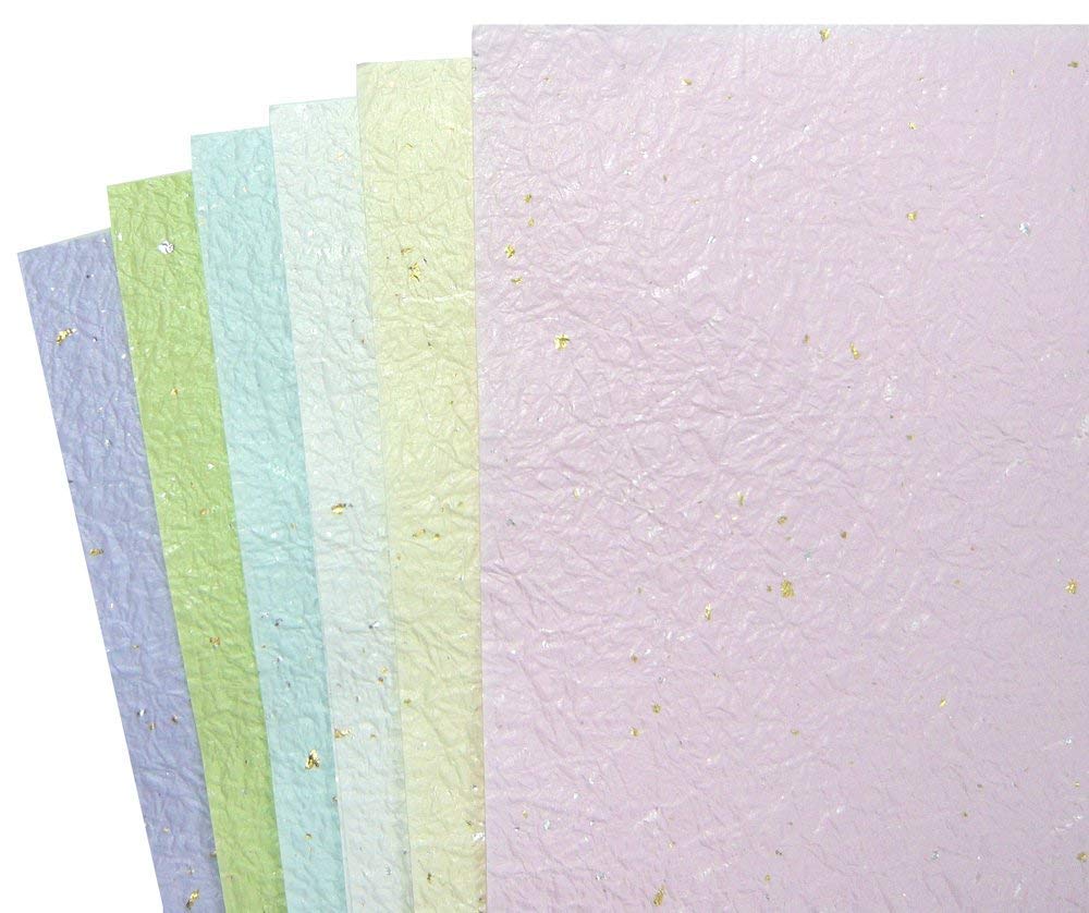 

Kawasumi Washi Japanese Momi Washi Extra 52 x 77 6 2 Sheets Total of 12 Sheets Paper, Colors, (Pastel Colors, Large), Approx. cm, Colors, Each,