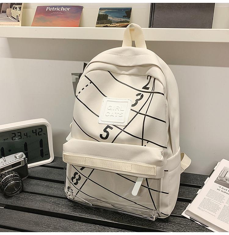 Schoolbag1011 new backpack personalized fashion lightweight waterproof load reduction large capacity universal school bag leisure travel backpack