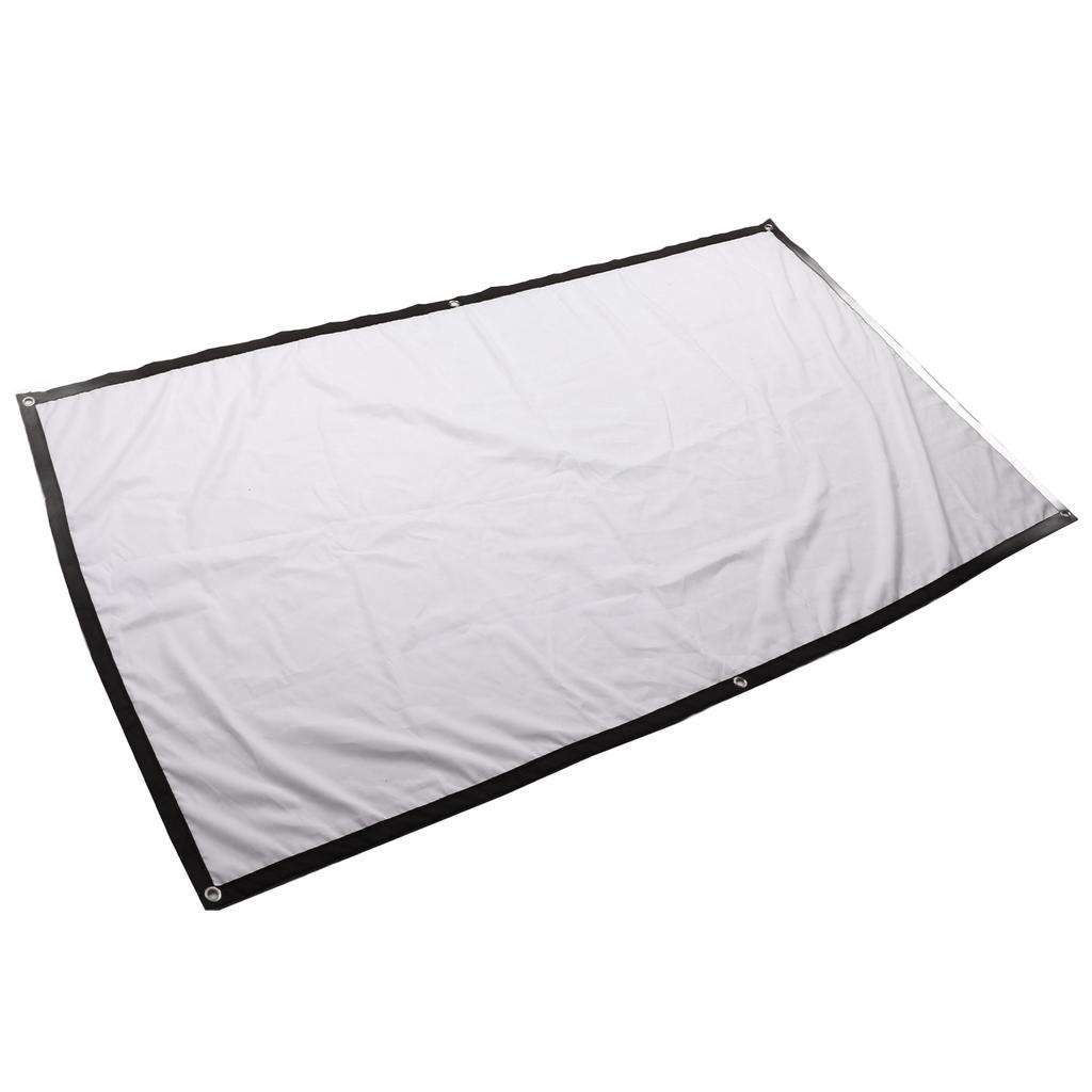 Projector Screen 72 Inch HD Wrinkle Free Foldable Portable Projection Movie Screen with Hook for Home Conference