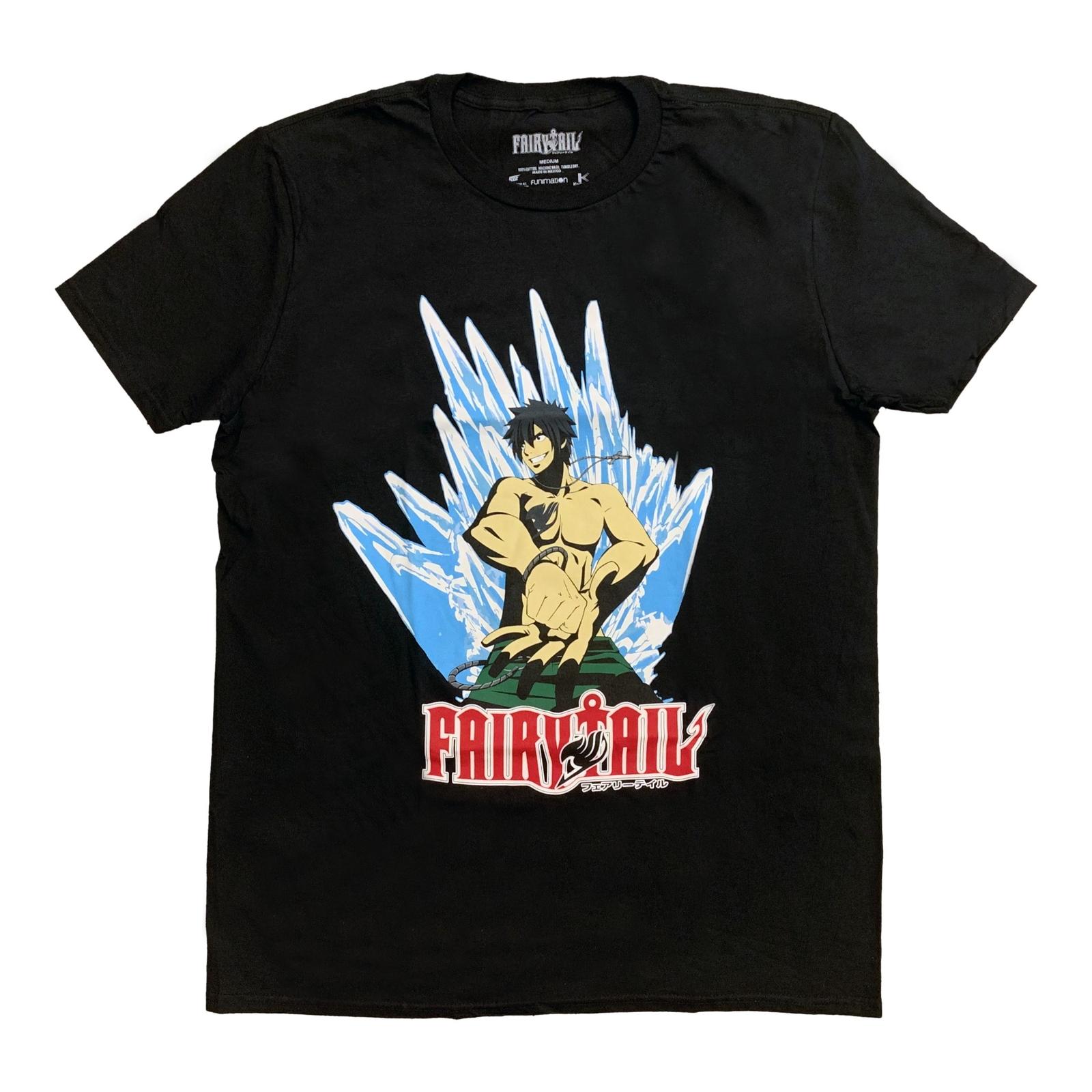 Fairy Tail Gray Full Buster Anime Adult Graphic T-shirt L