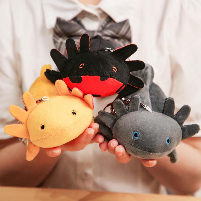 1pc 23cm Cartoon Salamander Plush Doll Pendant Backpack Keychain Children's Pillow Lovely Toy Gift Home Decoration Birthday