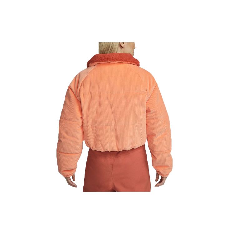 Nike Women's Therma-FIT Short Puffer Jacket Orange DQ6931-871