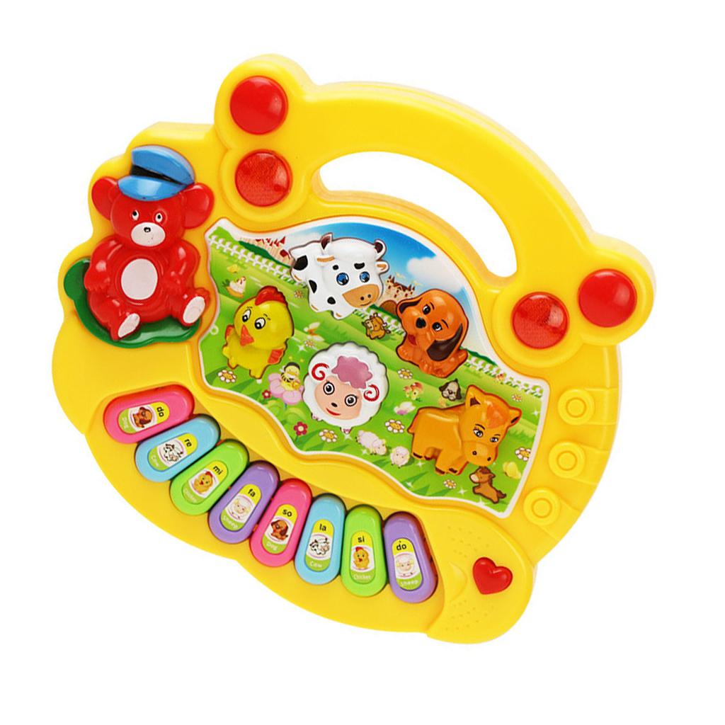 Electronic Baby Instrument Farm Animal Keyboard Toy Children Educational Musical Instrument Toys