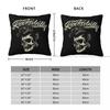 Rockabilly Skull Hug Pillowcase Rock N Roll Backpack Cojines Sofa DIY Printed Office Throw Pillow Case Decorative