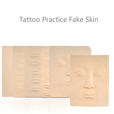 1 Pcs 3D Silicone Permanent Makeup Tattoo Training Practice Fake Skin Blank Eye Lips Face for Microblading Tattoo Machine Beginner