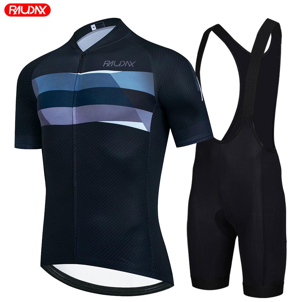 Raudax Men Summer Short SleeveMTB Maillot Ropa Ciclismo Bicycle Wear Breathable Cycling Clothing 2026 Summer Breathable Cycling Suit Set