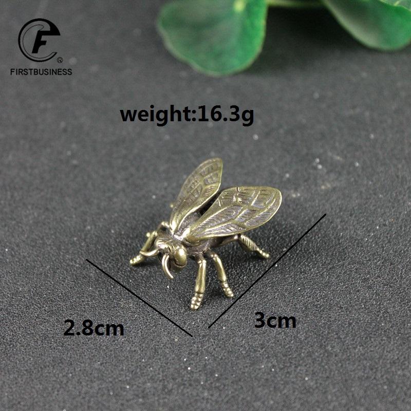 Soild Brass Cricket Figurines Miniatures Desktop Ornaments Tricky Spoof Insect Toy Retro Animal Small Statue Crafts Decorations