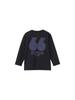 North Cut and Sew T ES 66 Graphic Tee Black 120 [The Face] Long-Sleeve T-Shirt L/S