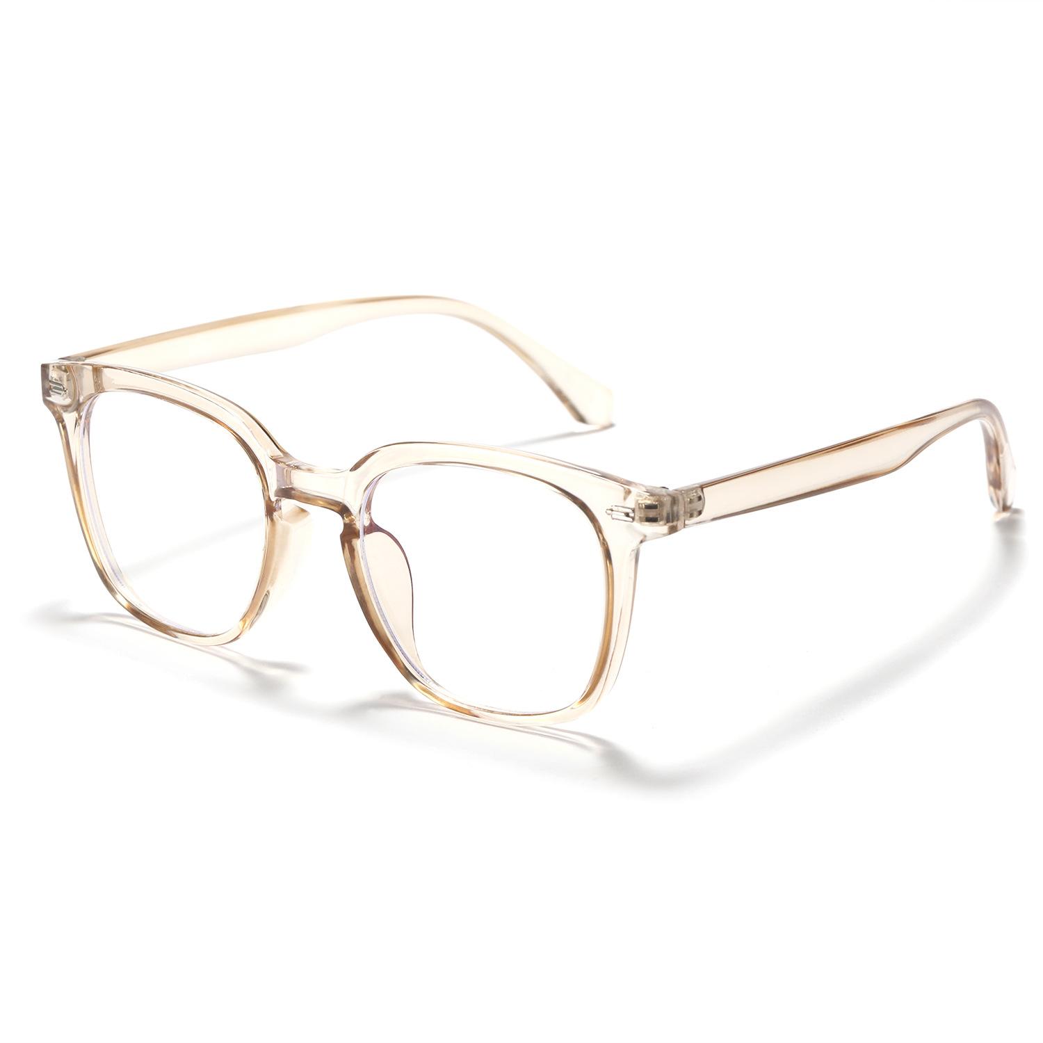 

Квадратные очки 82271 в студенческом стиле с плоским зеркалом для женщин, простые зеркала с большой оправой для мужчин