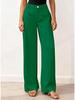 European-American High-Waisted Wide-Leg Women's Suit Pants - Simple Drapey Style for Spring/Summer Business Casual