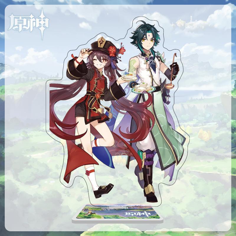 16cm Height  Acrylic Large Stand-up Display Featuring Characters From Mondstadt, Liyue, and Inazuma In Genshin Impact