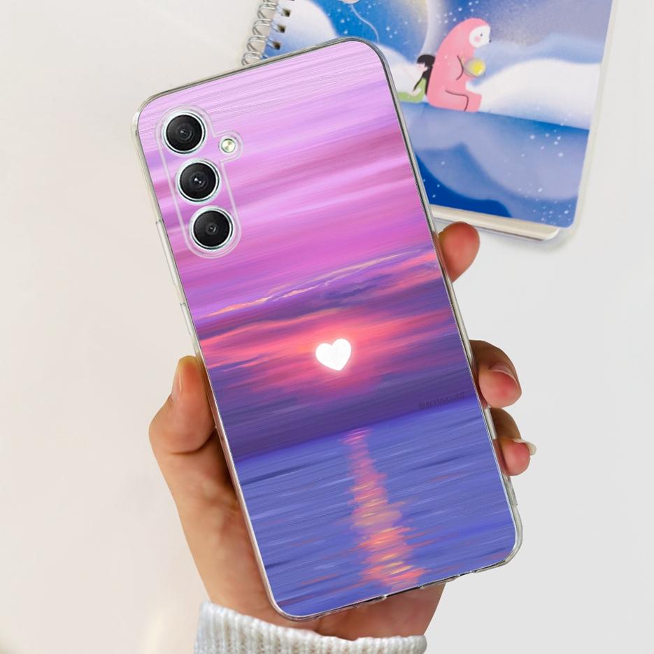 For Samsung Galaxy A15 A25 A35 A55 Case Stylish Painted Cover Soft Silicone Phone Cases For Samsung A55 A 15 25 35 Fundas Bumper