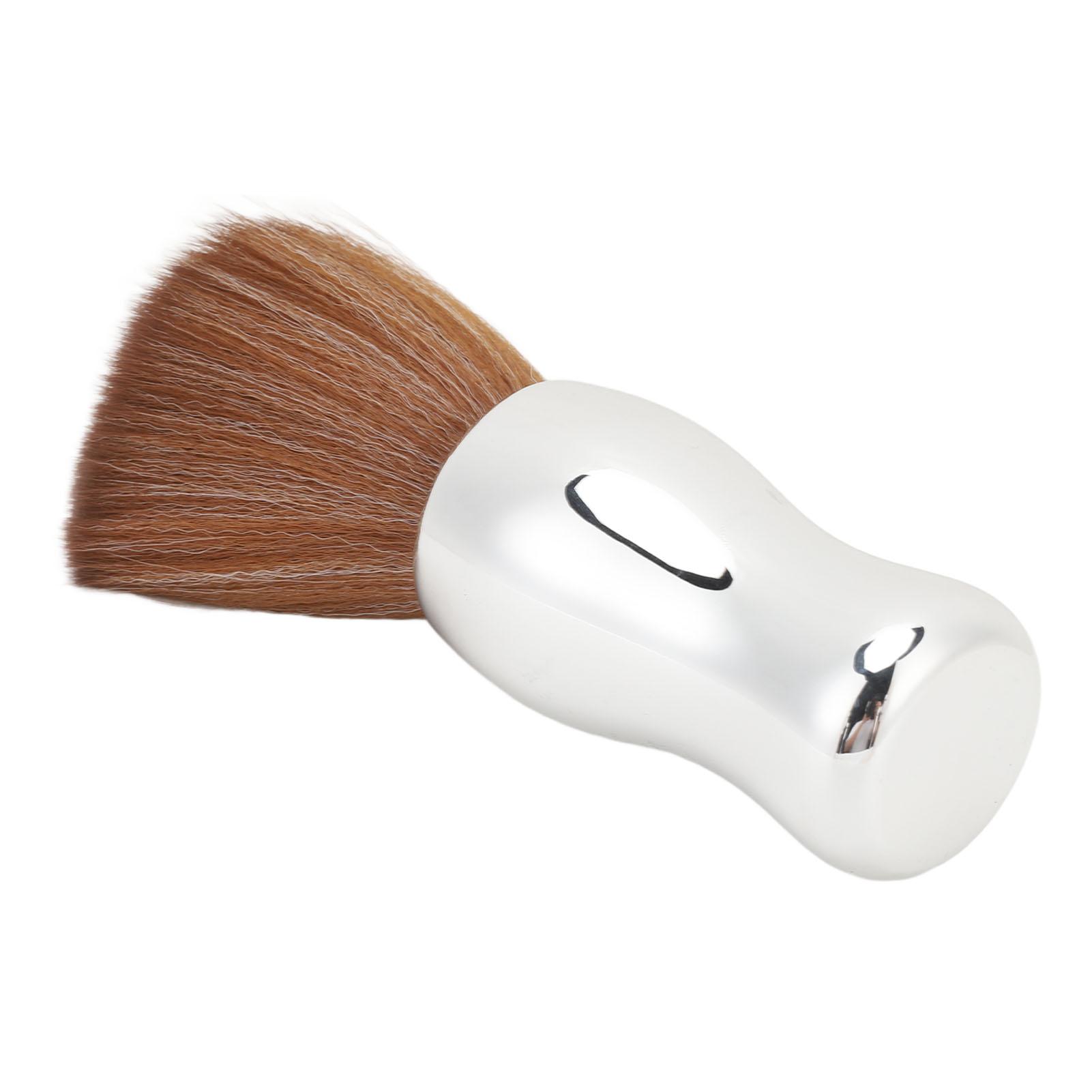 

Neck Duster Brush Nylon Bristles Ergonomic Handle Comfortable Grip Hair Cutting Duster Brush for