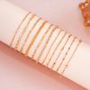 11 Pcs Vintage Twist Chain Bracelets Sets for Women Boho Punk Silver Gold Color Adjustable Cuban Link Bracelet Fashion Jewelry