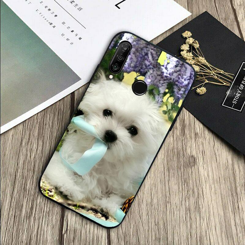 

Cartoon Maltese Dog For Huawei Nova 11 9 10 SE Y70 Y60 Y90 Y61 Y91 Y73 Y72 12i 11i 8i P30 P40 Lite P60 Pro Case Huawei Nova 12i