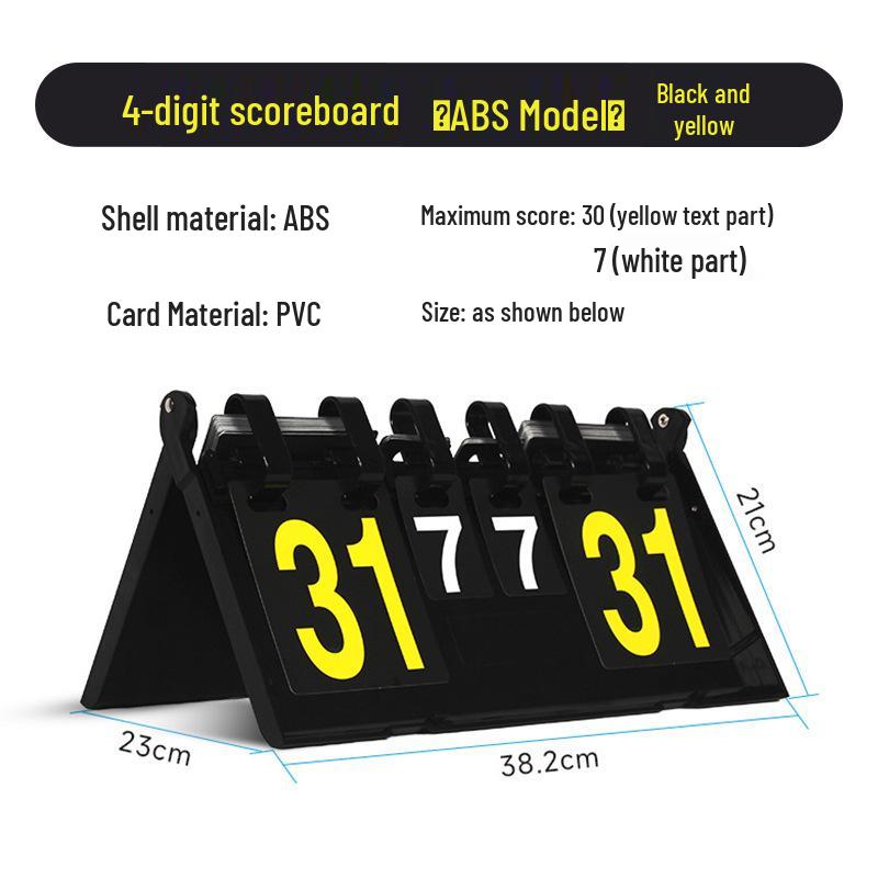 Versatile Sports Flip Scoreboard for Table Tennis, Football, Badminton, Basketball