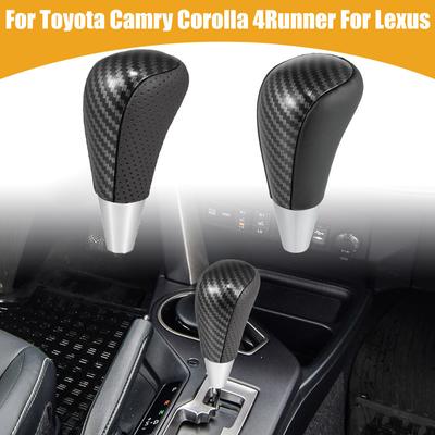 Vzhľad karbónových vlákien PU koža Auto Automatická radiaca páka Vhodná pre Toyota Camry/ Corolla/ 4Runner