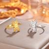 Fashion Stainless Steel Open Ring Dragonfly Irregular Geometric Finger Rings Women Jewelry Wedding Gift Wholesale