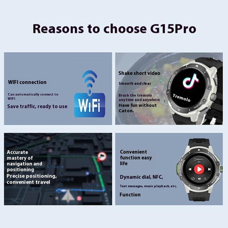 SCIONE Smart Touch Screen Watch Full Netcom 5G Card HD Color Screen Bluetooth Call Smart Watch