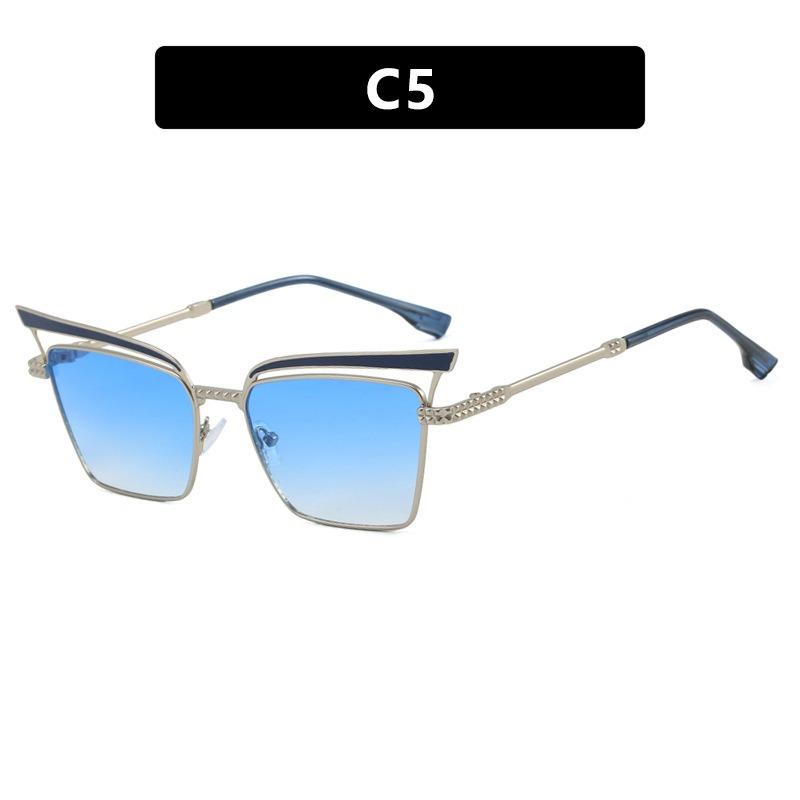 Metal Sunglasses Men UV400 Sun Glasses Women Eyeglasses Frame Driving Beach Bike Travel Anti Glare Shade Eyewear