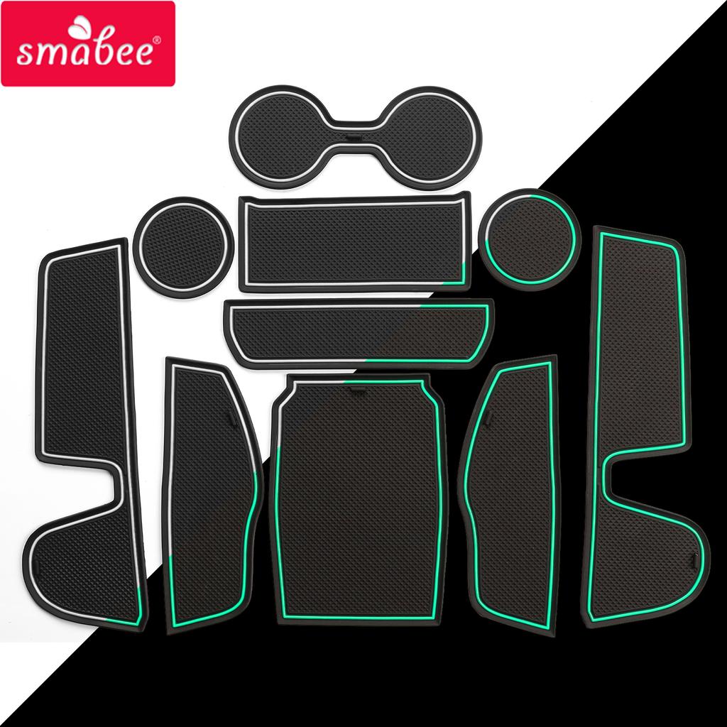 Smabee Gate Slot Mat for Mazda CX-50 Car Non-slip Door Groove Pad Cup Holder Interior Accessories Rubber Coaster 10Pcs/Set