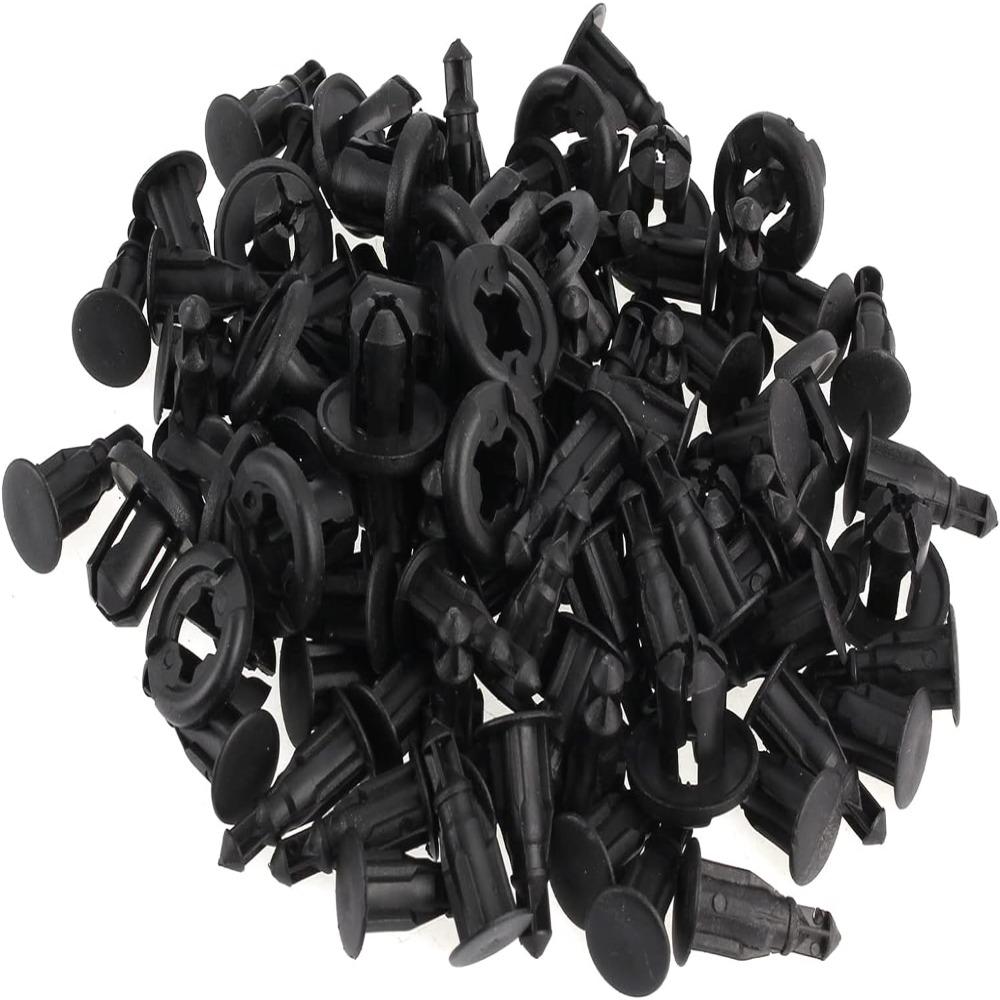 Lot de 100 clips de retenue pour pare-chocs avant, 10 mm, noirs, 91503-SZ3-003, pour HONDA