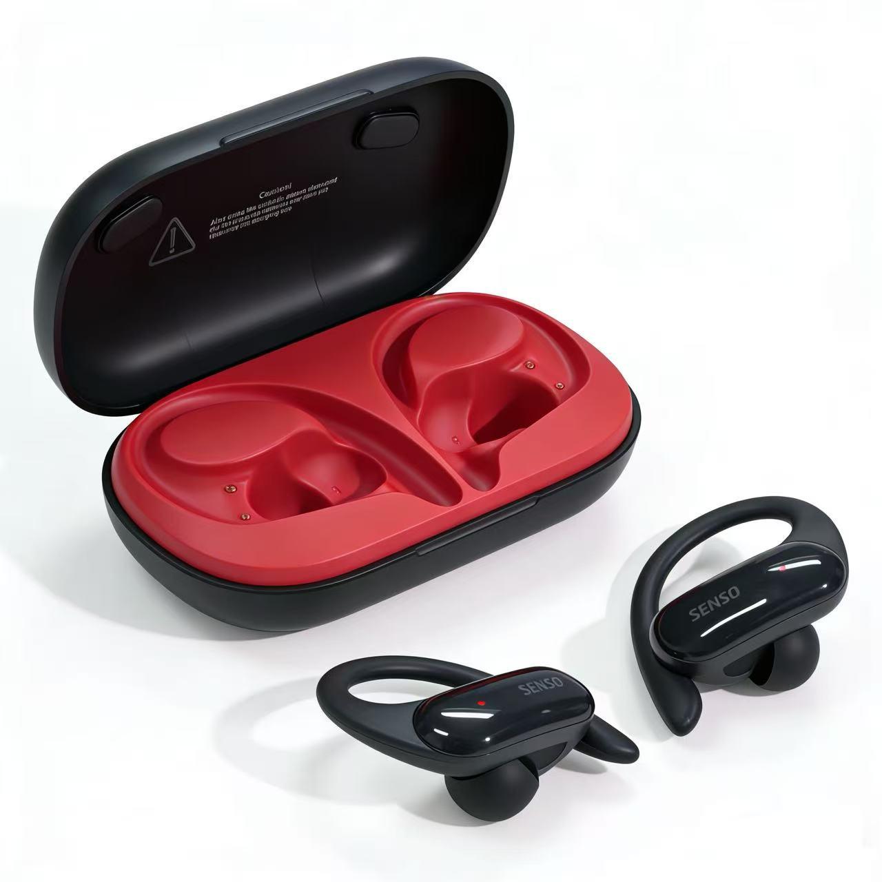 

Sport Bluetooth TWS Ear-hook Earphones: Sweatproof, In-ear, HiFi Sound