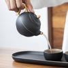 Black Ceramic Gold-Decorated Teapot Creative Filter Ceramic Kung Fu Tea Set