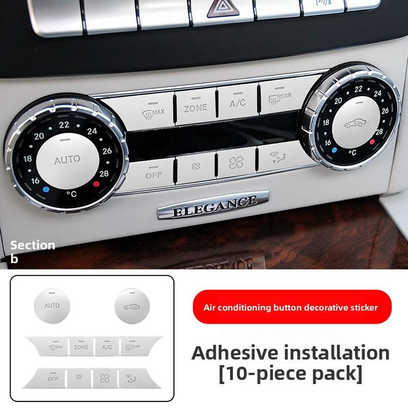 Suitable for Mercedes-Benz GLK Interior Modification C200L GLK300 GLK260 Central Air Conditioning Adjustment Button Sticker