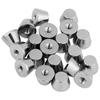 20 Sets 10mm x 7mm Flat Head Rivet Studs For Bag Shoes Clothes Decorarion(silver)