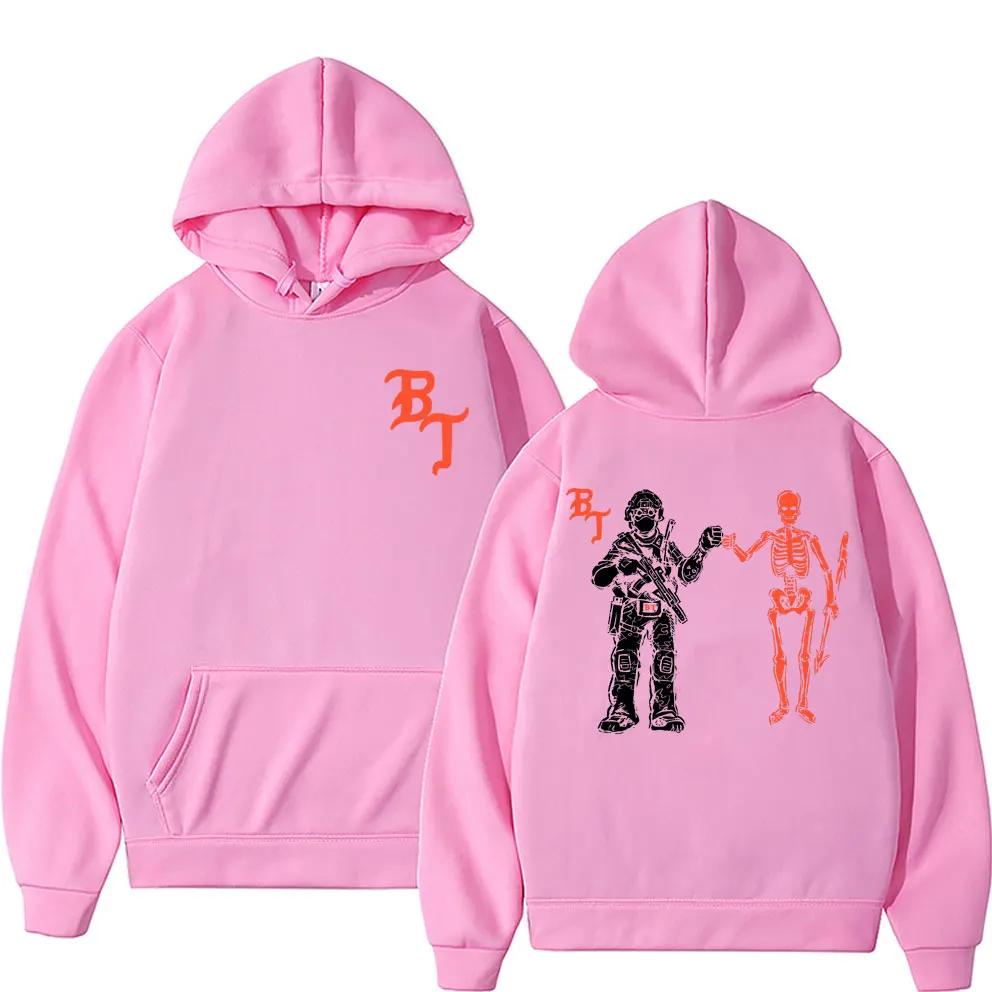 Forward Observations Group Graphic Hoodie Male Vintage Black Streetwear Skeleton Graphic Hoodies Gothic Oversized Sweatshirt