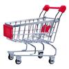 Hand Trolley High Simulation Decorative Mini Shopping Cart Storage Basket for Storing Pretend Toy