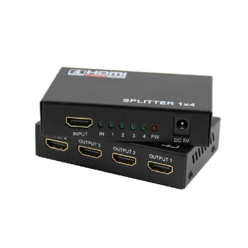 1080p 4K Full HD HDMI Splitter Amplifier Repeater Female Switch Box 1x4 Port RF