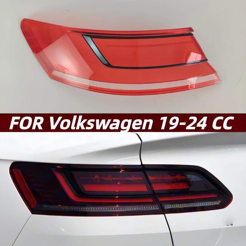 

Red Transparent Taillight Cover for 2019-2024 Volkswagen CC Right taillight cover (passenger s side)