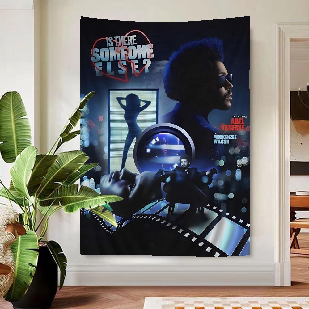Rapper The Weeknd Printed Large Wall Tapestry Wall Hanging Decoration Household Decor Blanket