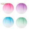 Paper Lantern Gradient Color Summer Party Wedding Lantern Decorative Light Indoor Outdoor Festive Atmosphere Decor