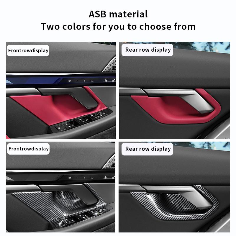 Suitable for BMW 5 Series G60 2025-2026 ASB material Car Interior modification of the inner handle door bowl protective panel
