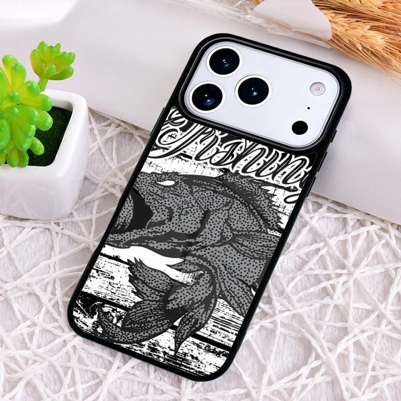 Fishing-Quote-Please-Hold Phone Case for iPhone 17 Air 16 15 11 12 14 13 Pro Max Shockproof Cover