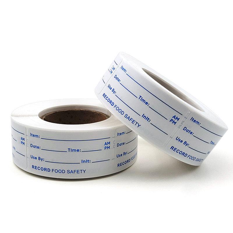 Rotating Self-Adhesive Kitchen Food Label Stickers, 2.5×5cm, 250/Roll Refrigerator Labels