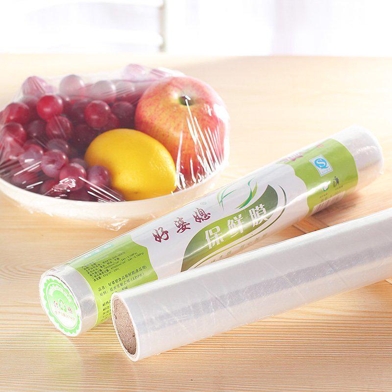 Food plastic wrap large roll household kitchen stretch film refrigerator fruit food storage food film