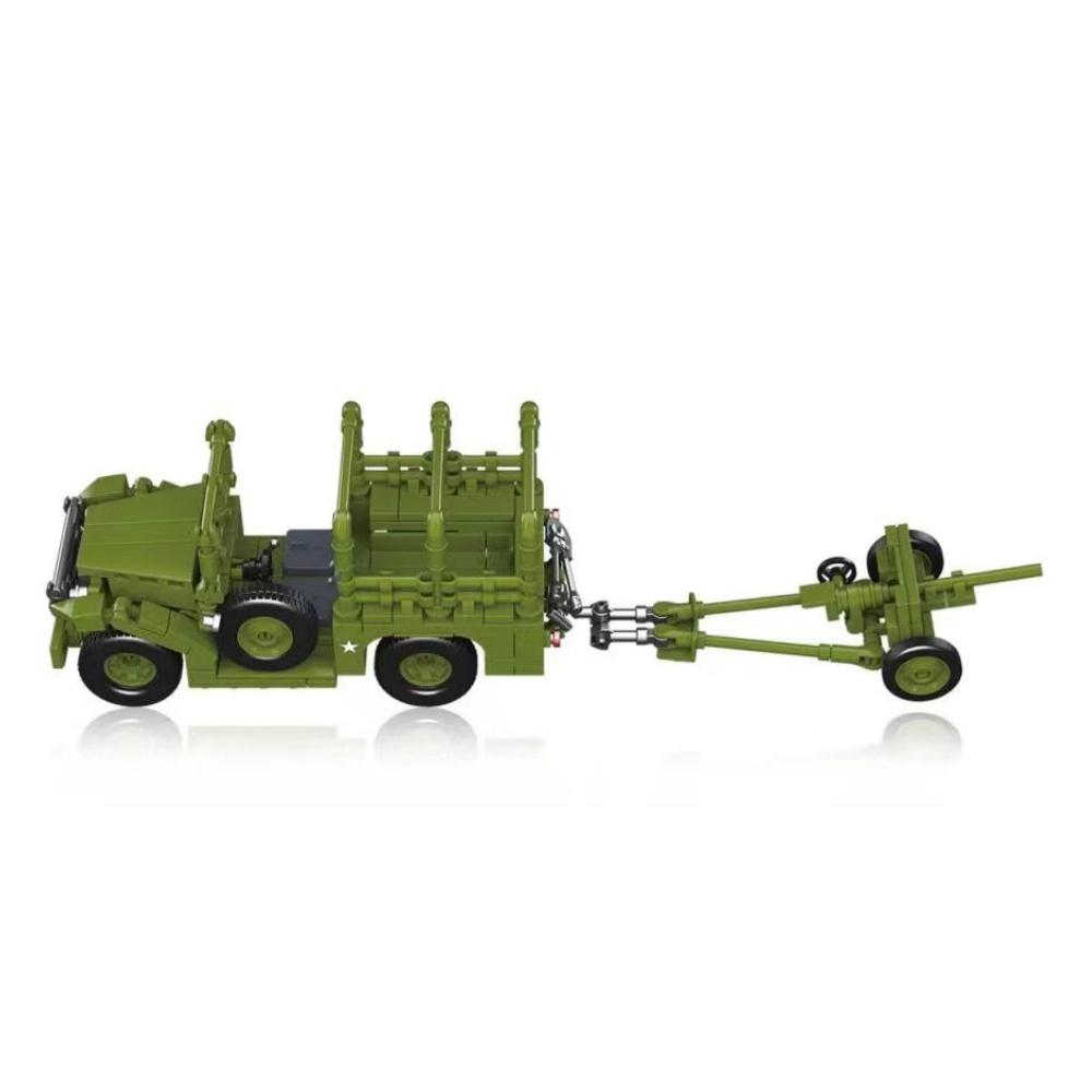 World War 2 Ww2 Army Military Soldiers M3 Scout Car Armor Vehicle Moc Building Blocks Bricks Model Diy Assembly Toys For Kids