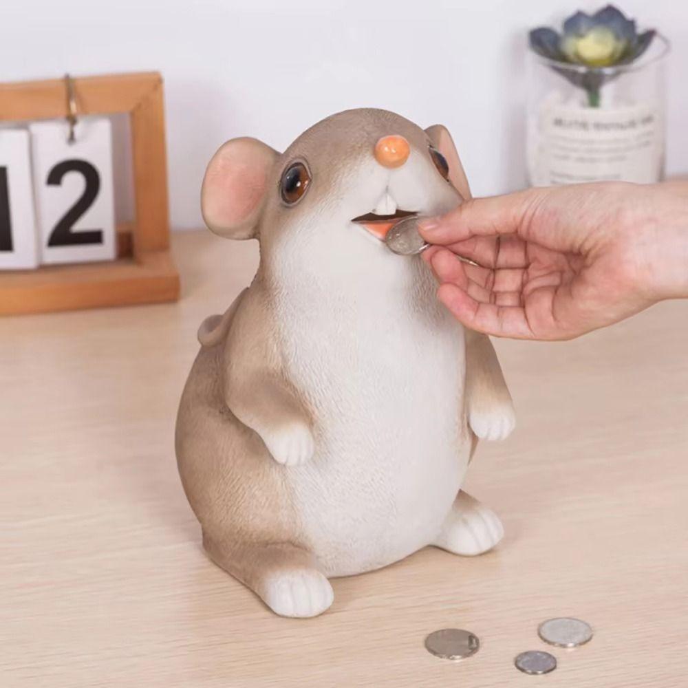Cartoon Money Bank Children Gift Coin Saving Box Year Of The Rat Saving Box  Home Decor