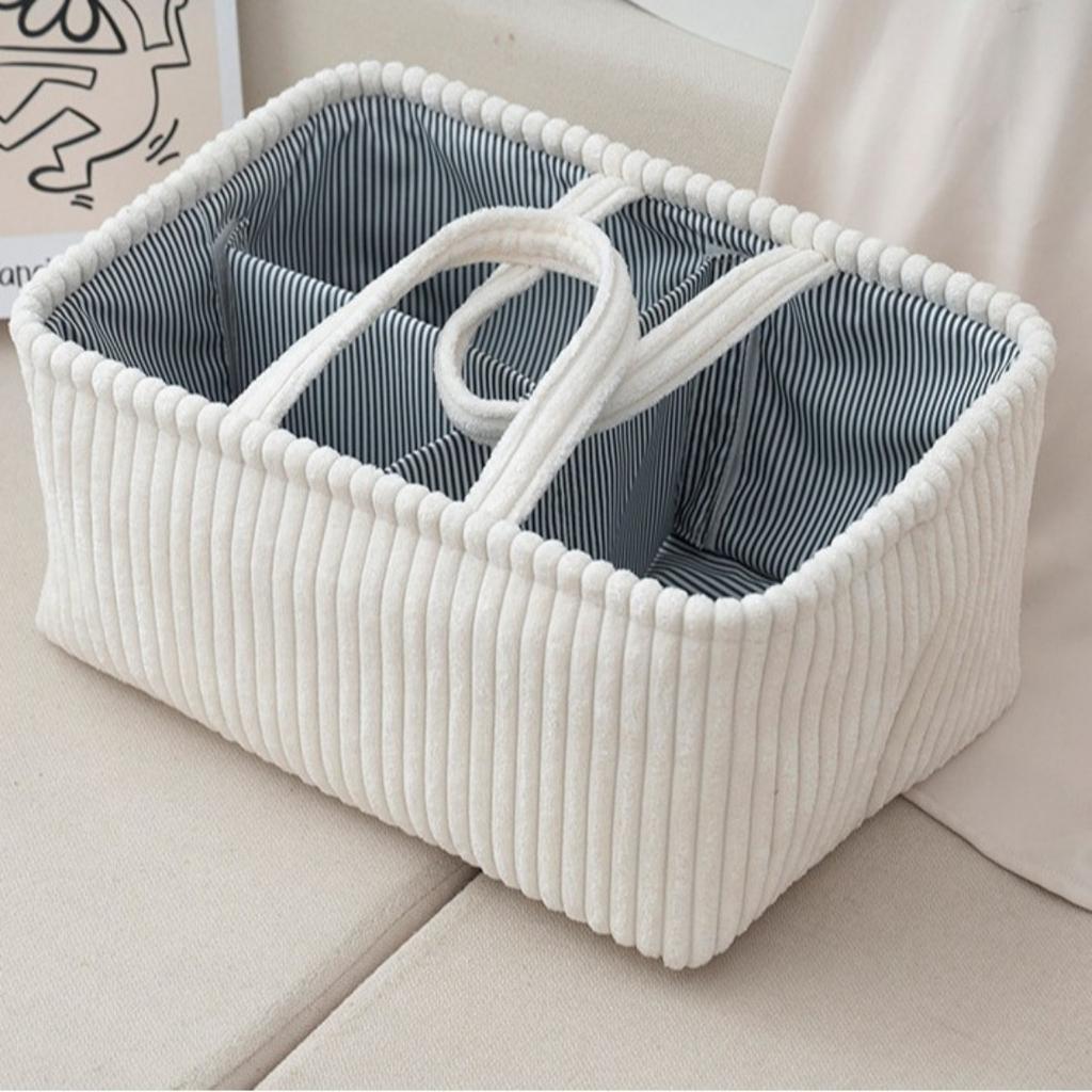 Storage Basket, Hand Woven Miscellaneous Basket, Portable for Household Clothing and Toys, Organizing and Storing Basket