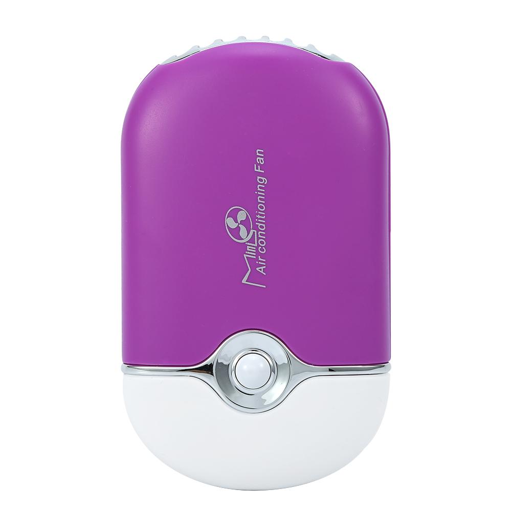 Portable USB Mini Fan Air Conditioning Eyelash Extension Glue Quick Dry Tool Purple