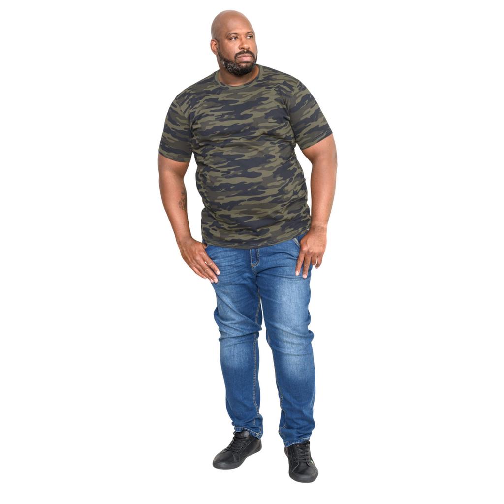 Duke Mens D555 Gaston Camouflage Kingsize T-Shirt