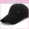 Letters Embroidery M Men Large Brimmed Baseball Caps Outdoor Protection Sun
