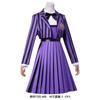Spot Adams Family Season Cos Wednesday Purple School Uniform Cos American Drama Cosplay
