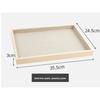 Minimalist natural wood jewelry display tray - stylish ring, necklace, bracelet, watch, and bangle organizer