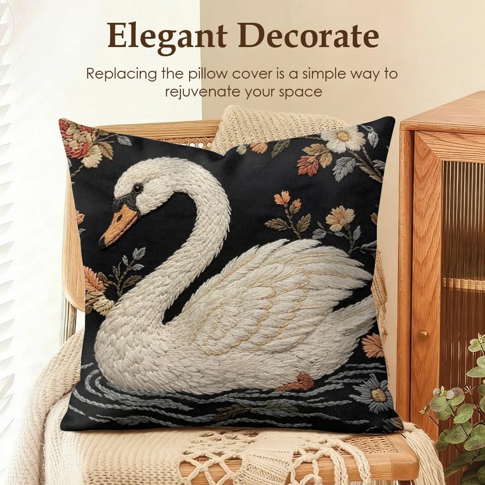 2D Scream Animals Retro Cushion Cover Natural Linen Organic Fabric Double-Sided Printing Sofa Home Decor Gift Pillow Case