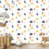 Colorful Clouds, Stars and Moons Wallpaper for Living Room and Bedroom 50x1000